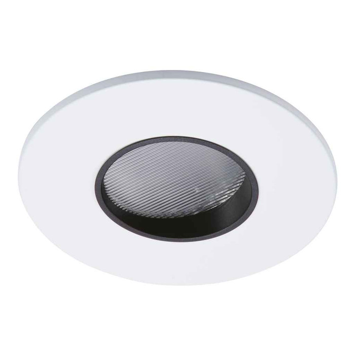 Halo TL45R6GMWBB 2" square lens pinhole, ML4 trim, matte white flange, black lens frame