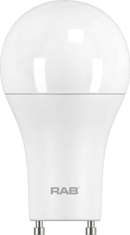 RAB A19-13-GU24-830-DIM A LINE BULBS 1100 LUMENS LED A19 12.6W 75EQ GU24 CRI80 3000K DIMMABLE
