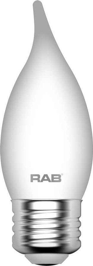 RAB BA11-5-E26-927-F-F DECORATIVE 500 LUMENS BA11 5W BASE E26 90CRI 2700K FILAMENT FROSTED