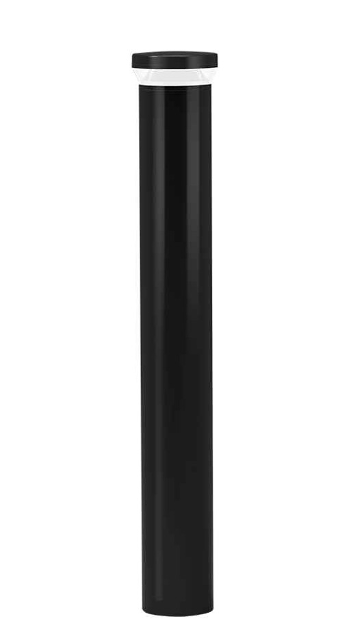 RAB BLEDR24NK/D10 BOLLARD ROUND 42" 24W DIMMABLE LED NEUTRAL BLACK