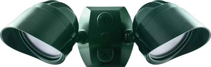 RAB BULLET2X12YVG BULLET FLOOD KIT 2 X 12W WARM LED 120V W/ CU4 & HOOD VERDE GREEN