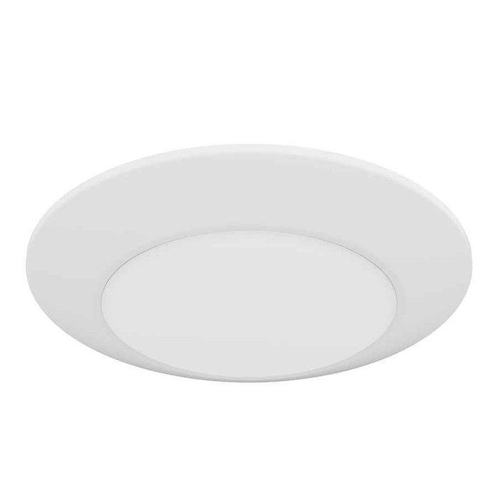 RAB DSK34-6R16.5930120WS FLUSH MOUNT DOWNLIGHTS 1200 LUMENS DSK34 6 INCH ROUND 16.5W 90CRI 3000K 120V WHITE SMOOTH