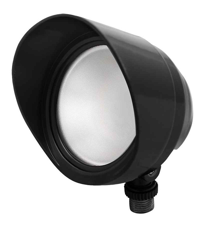 RAB BULLET12NB BULLET FLOOD 12W NEUTRAL LED 120V W/ HOOD & LENS BLACK