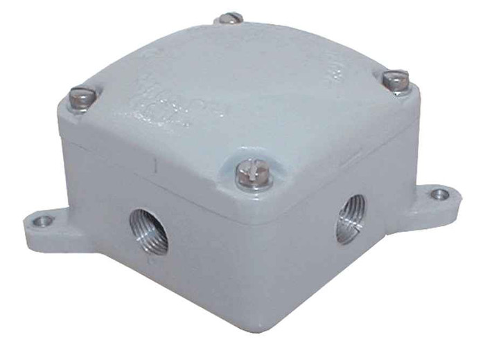 RAB EXB EXPLOSIONPROOF INCABDESCENT ACCESSORY JUNCTION BOX 4 HUBS 1/2 INCH BLANK COVER