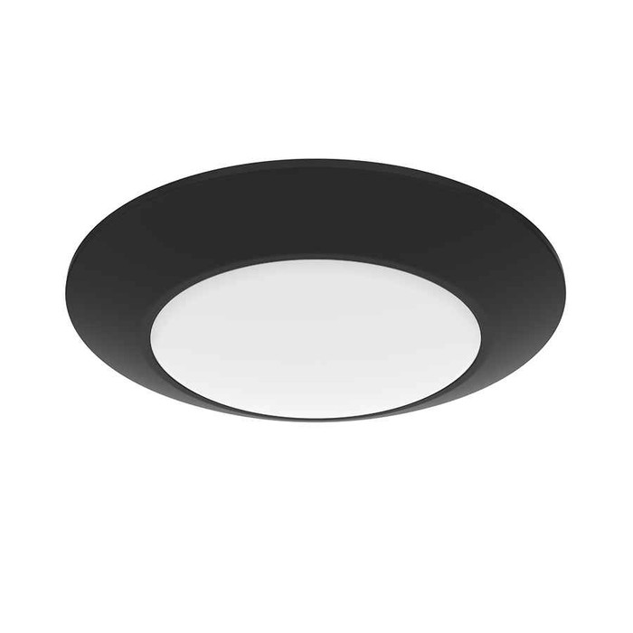 RAB DSK34-6R16930120BS FLUSH MOUNT DOWNLIGHTS 1000 LUMENS DSK34 6 INCH ROUND 16W 90CRI 3000K 120V BLACK SMOOTH
