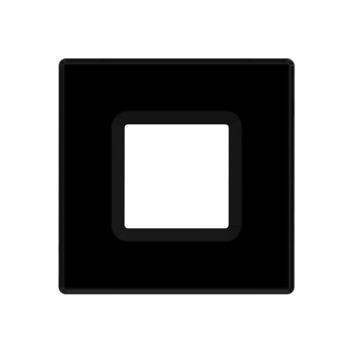 RAB DLTRIM/WFRL4S-BB COLOR TRIM FOR SQUARE WAFER 4" BLACK BAFFLE