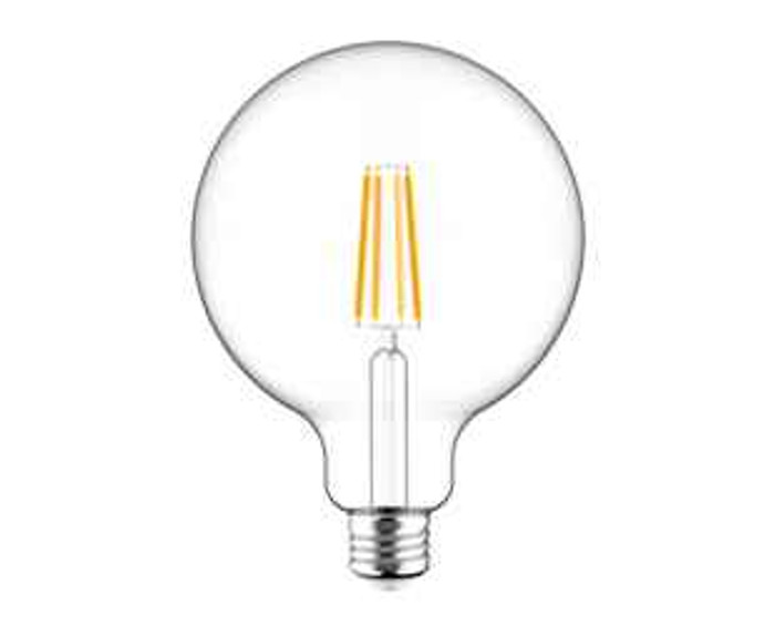 RAB G40-9-E26-930-F-C DECORATIVE 810 LUMENS G40 9W BASE E26 90CRI 3000K FILAMENT CLEAR