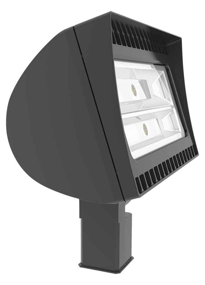RAB FXLED125SFY/D10 FLOOD 17594 LUMENS FXLED 125W 0-10V DIMMING WARM LED SLIPFITTER BRONZE