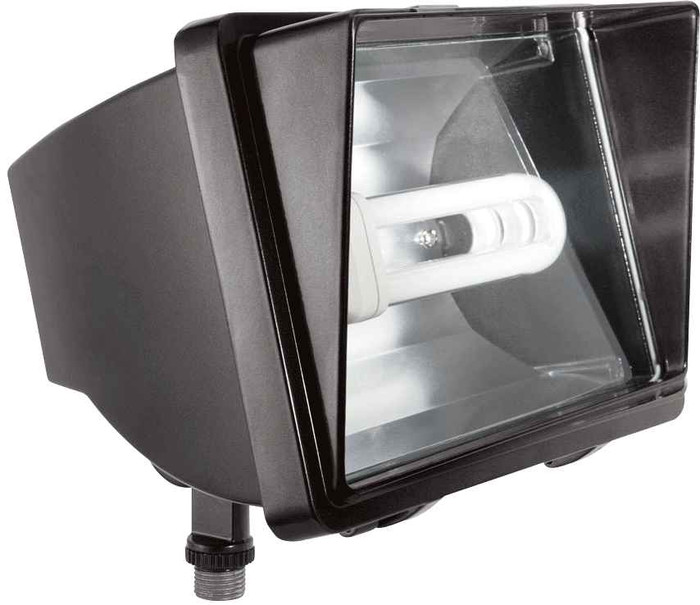 RAB FF42QT/PCS FLOODLIGHTS 3200 LUMENS FUTURE FLOOD 42W CFL QT LAMP 120V SWIVEL PHOTOCELL BRONZE