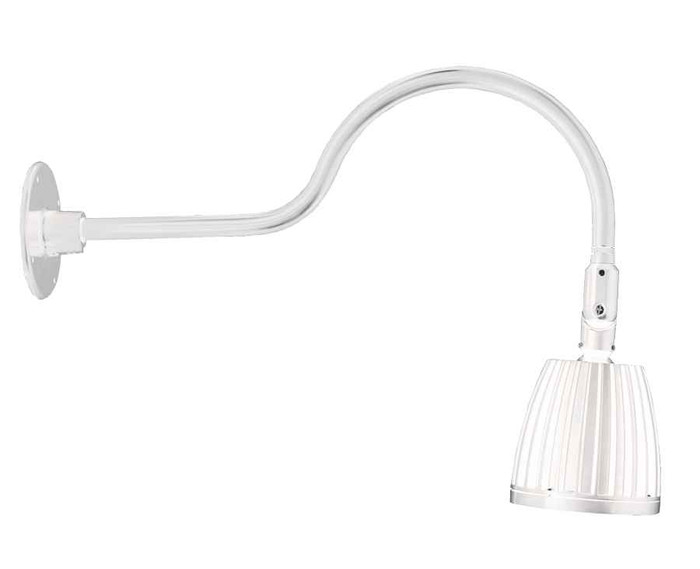 RAB GN1LED13NRW DECORATIVE 661 LUMENS GOOSENECK 13W 4000K 24 INCHES ARM RECTANGULAR 15 INCHES WHITE RAB GN1LED13NRW DECORATIVE 661 LUMENS GOOSENECK 13W 4000K 24 INCHES ARM RECTANGULAR 15 INCHES WHITE