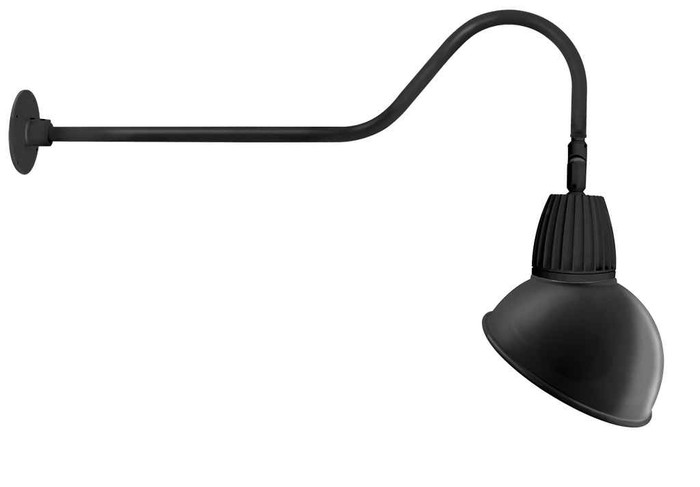 RAB GN2LED13NRADB DECORATIVE 370 LUMENS GOOSENECK 13W 4000K 35 INCHES ARM ANGLED DOME RECTANGULAR 15 INCHES BLACK RAB GN2LED13NRADB DECORATIVE 370 LUMENS GOOSENECK 13W 4000K 35 INCHES ARM ANGLED DOME RECTANGULAR 15 INCHES BLACK