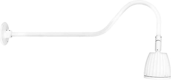 RAB GN2LED13YW DECORATIVE 627 LUMENS GOOSENECK 13W 3000K 35 INCHES ARM 15 INCHES WHITE