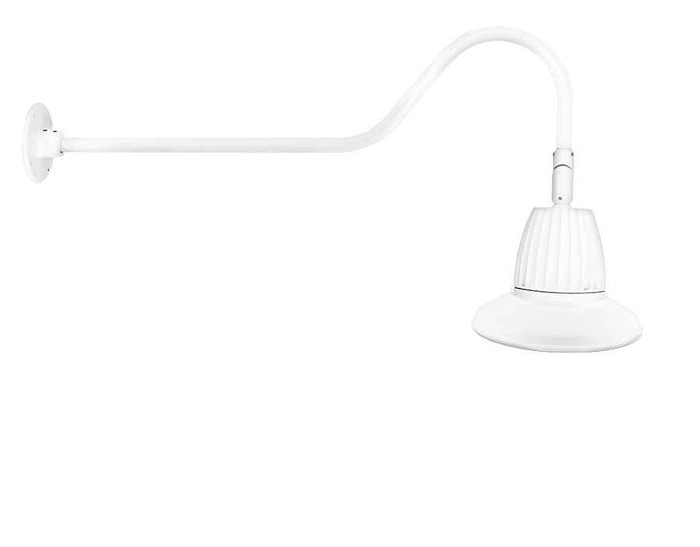 RAB GN2LED26YST11W DECORATIVE 1348 LUMENS GOOSENECK 26W 3000K 35 INCHES ARM STRAIGHT SHADE FLOOD 11 INCHES WHITE RAB GN2LED26YST11W DECORATIVE 1348 LUMENS GOOSENECK 26W 3000K 35 INCHES ARM STRAIGHT SHADE FLOOD 11 INCHES WHITE