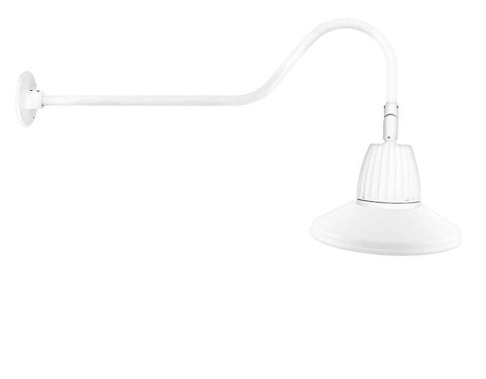 RAB GN2LED26YSTW DECORATIVE 1348 LUMENS GOOSENECK 26W 3000K 35 INCHES ARM STRAIGHT SHADE FLOOD 15 INCHES WHITE RAB GN2LED26YSTW DECORATIVE 1348 LUMENS GOOSENECK 26W 3000K 35 INCHES ARM STRAIGHT SHADE FLOOD 15 INCHES WHITE