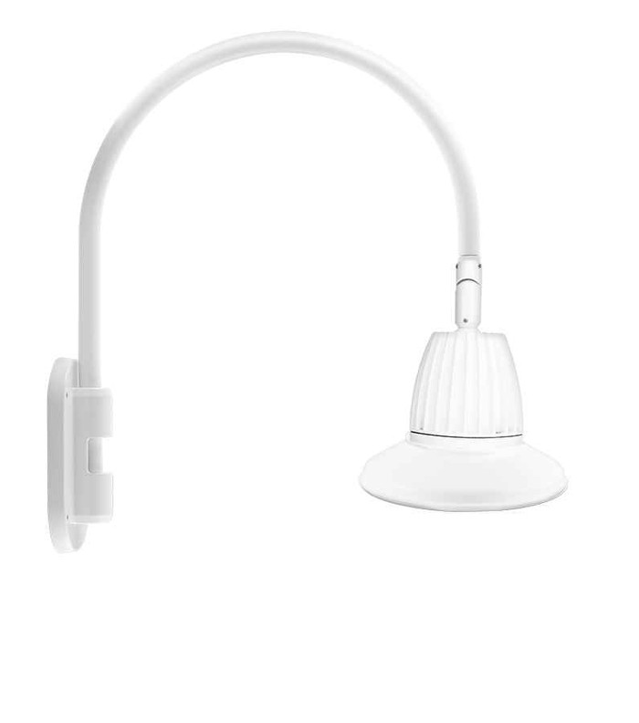 RAB GN4LED26YRST11W DECORATIVE 1348 LUMENS GOOSENECK 26W 3000K 20 INCHES HIGH & 19 INCHES FROM THE WALL STRAIGHT SHADE RECTANGULAR 11 INCHES WHITE RAB GN4LED26YRST11W DECORATIVE 1348 LUMENS GOOSENECK 26W 3000K 20 INCHES HIGH & 19 INCHES FROM THE WALL STRAIGHT SHADE RECTANGULAR 11 INCHES WHITE