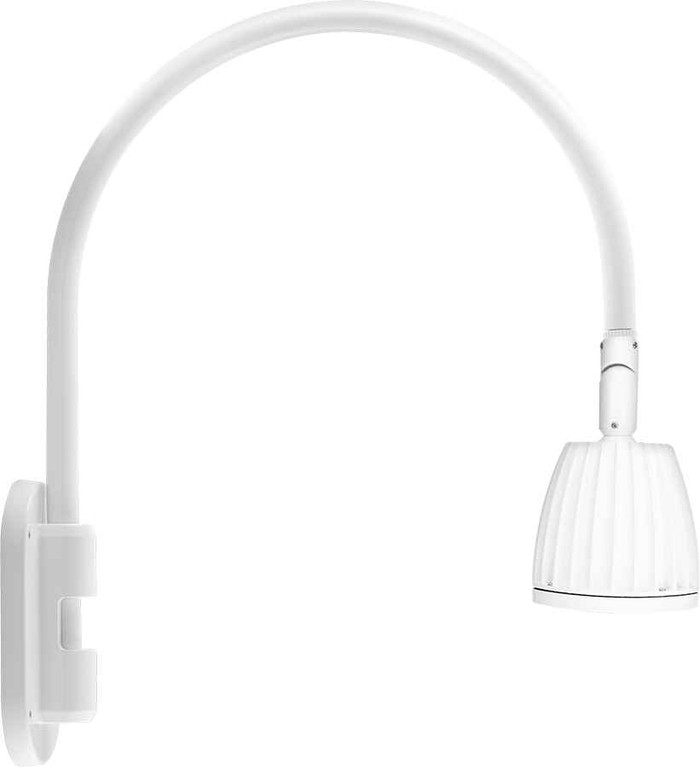 RAB GN4LED26YRW DECORATIVE 1404 LUMENS GOOSENECK 26W 3000K 20 INCHES HIGH & 19 INCHES FROM THE WALL RECTANGULAR 15 INCHES WHITE RAB GN4LED26YRW DECORATIVE 1404 LUMENS GOOSENECK 26W 3000K 20 INCHES HIGH & 19 INCHES FROM THE WALL RECTANGULAR 15 INCHES WHITE