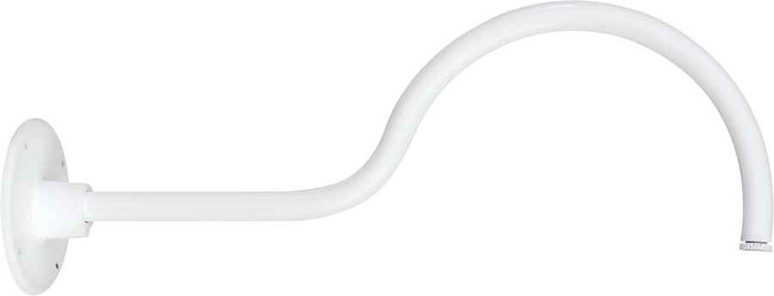 RAB GOOSE1W DECORATIVE GOOSENECK STYLE1 24 INCHES FROM WALL 1/2 INCH NPS THREADS WHITE RAB GOOSE1W DECORATIVE GOOSENECK STYLE1 24 INCHES FROM WALL 1/2 INCH NPS THREADS WHITE