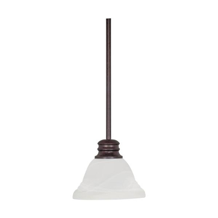 NUVO Lighting NUV-60-366 Empire - 1 Light - 7 in. - Mini Pendant with Hang Straight Canopy NUVO Lighting NUV-60-366 Empire - 1 Light - 7 in. - Mini Pendant with Hang Straight Canopy