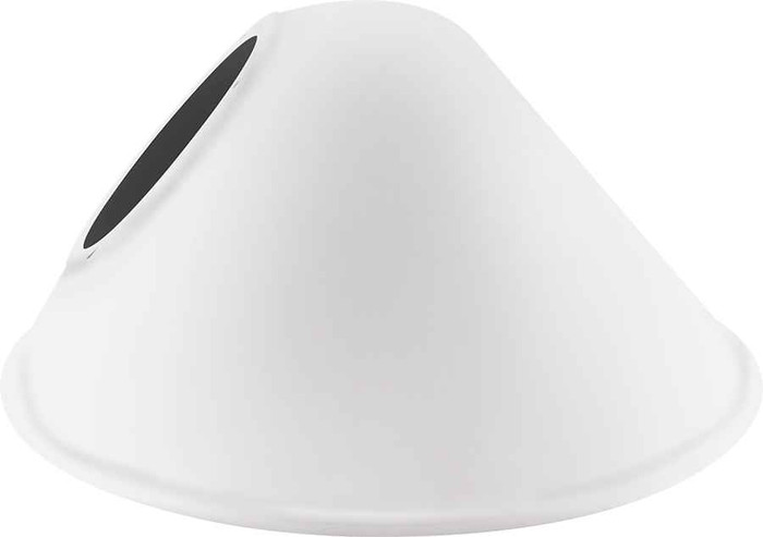 RAB GSACW DECORATIVE ANGLED CONE SHADE FOR GNLED GOOSENECK WHITE