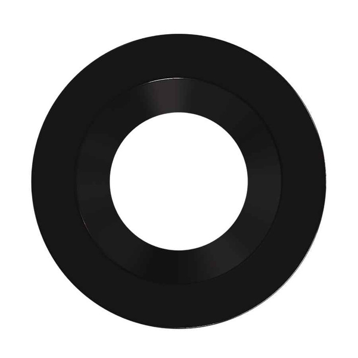 RAB HAT4RB COLOR TRIM FOR 4" MODULAR DOWNLIGHT ROUND BLACK SMOOTH