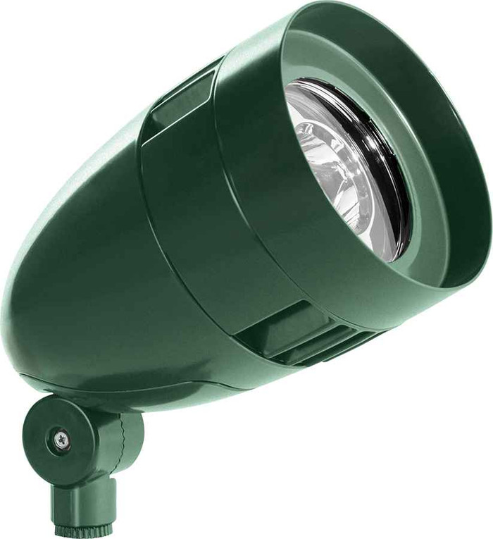 RAB HBLED26YVG/480 LANDSCAPE 3554 LUMENS HBLED WITH FLOOD REFLECTOR 26W 3000K VERDE GREEN