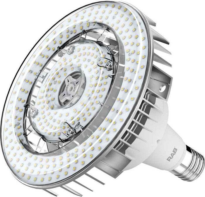 RAB HID-115-V-EX39-840-BYP-HB-G2 HID REPLACEMENTS 15800 LUMENS HID 115W VERTICAL BASE EX39 80CRI 4000K BALLAST BYPASS HIGH BAY GEN 2