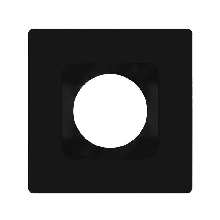 RAB HAT6SB COLOR TRIM FOR 6" MODULAR DOWNLIGHT SQUARE BLACK SMOOTH