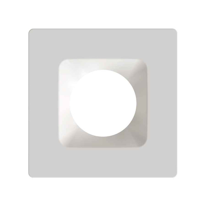 RAB HAT6SW COLOR TRIM FOR 6" MODULAR DOWNLIGHT SQUARE WHITE SMOOTH