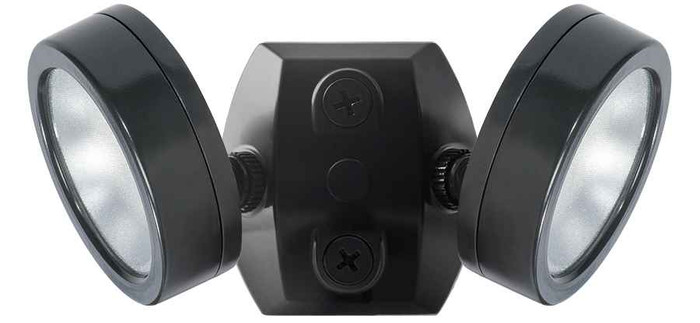 RAB LES2X13 LESLIE BULLET FLOOD 2X13W LED 120V 5000K 80 CRI BRONZE