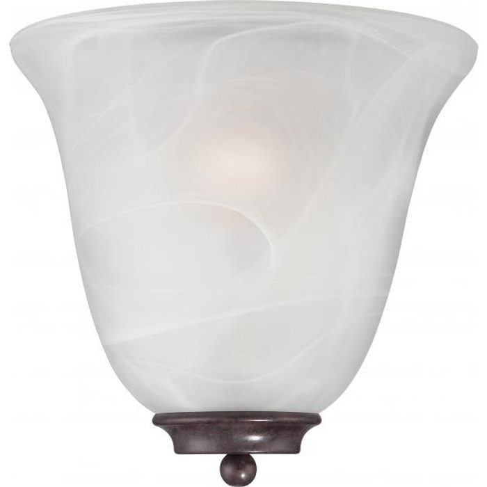NUVO Lighting NUV-60-5374 Empire - 1 Light - Wall Sconce - Old Bronze with Alabaster Glass