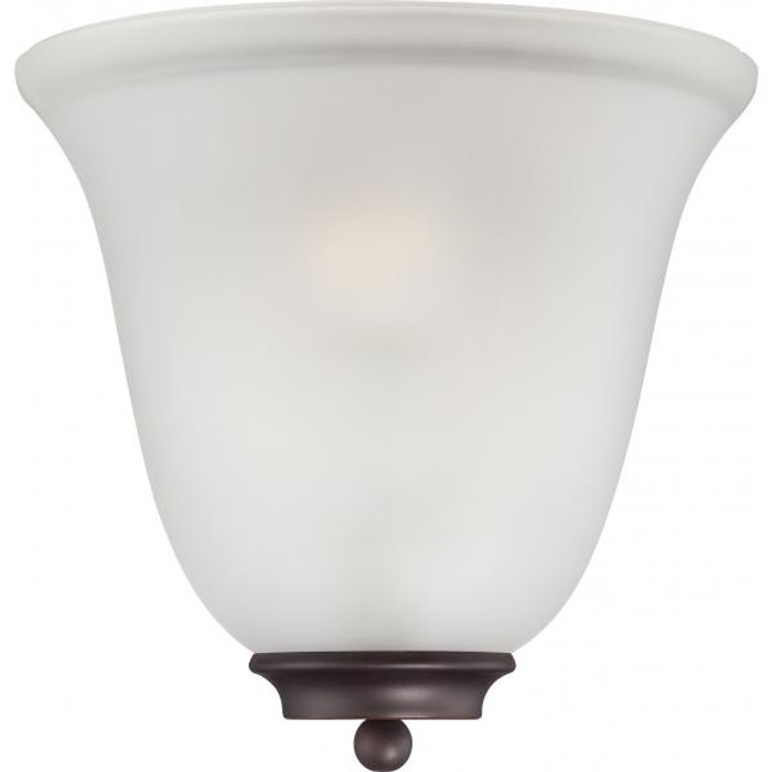NUVO Lighting NUV-60-5375 Empire - 1 Light - Wall Sconce - Mahogany Bronze with Frosted Glass