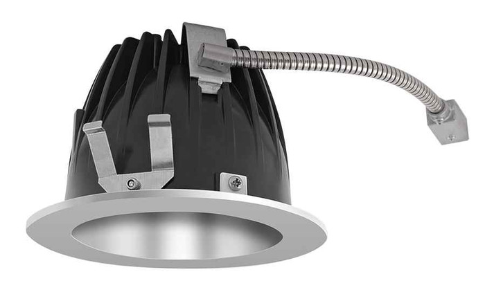 RAB NDLED6RD-80N-S-S RECESSED DOWNLIGHTS 20 LUMENS NDLED6RD 6 INCH ROUND UNIVERSAL DIMMING 80 DEGREE BEAM SPREAD 4000K 80CRI SPECULAR CONE SILVER TRIM