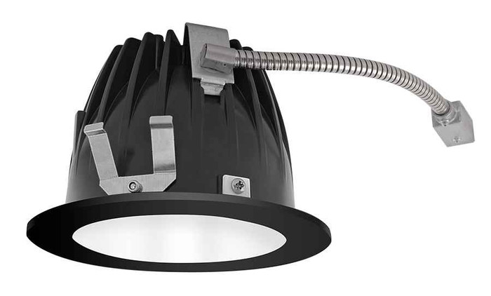 RAB NDLED6RD-WN-W-B RECESSED DOWNLIGHTS 20 LUMENS NDLED6RD 6 INCH ROUND UNIVERSAL DIMMING WALL WASHER BEAM SPREAD 4000K 80CRI WHITE CONE BLACK TRIM