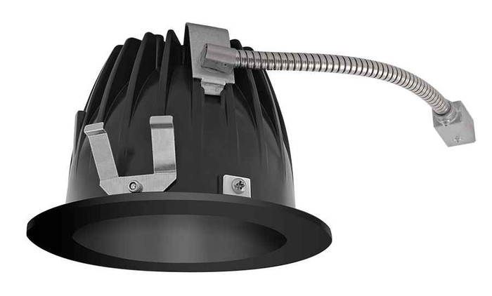 RAB NDLED6RD-WYY-B-B RECESSED DOWNLIGHTS 20 LUMENS NDLED6RD 6 INCH ROUND UNIVERSAL DIMMING WALL WASHER BEAM SPREAD 2700K 80CRI BLACK CONE BLACK TRIM