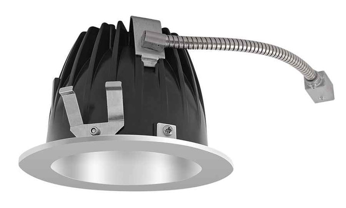 RAB NDLED6RD-WN-M-S RECESSED DOWNLIGHTS 20 LUMENS NDLED6RD 6 INCH ROUND UNIVERSAL DIMMING WALL WASHER BEAM SPREAD 4000K 80CRI MATTE SILVER CONE SILVER TRIM