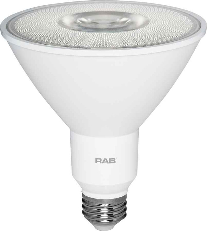 RAB PAR38-16-940-25D-DIM PARS 1370 LUMENS PAR38 16W 90CRI 4000K 25 DEGREE BEAM SPREAD DIMMABLE