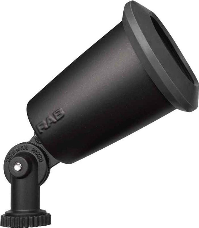 RAB R90MB LANDSCAPE 1900 LUMENS FLOOD MOLDED GASKET 150W PAR38 MAX BLACK