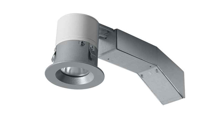 RAB RDLED2R8-30Y-TS RECESSED DOWNLIGHTS 605 LUMENS RDLED2R8 2 INCH ROUND 8W 30 DEGREE BEAM SPREAD 80CRI 3000K 1/2 INCH TRIM MATTE SILVER TRIM RING