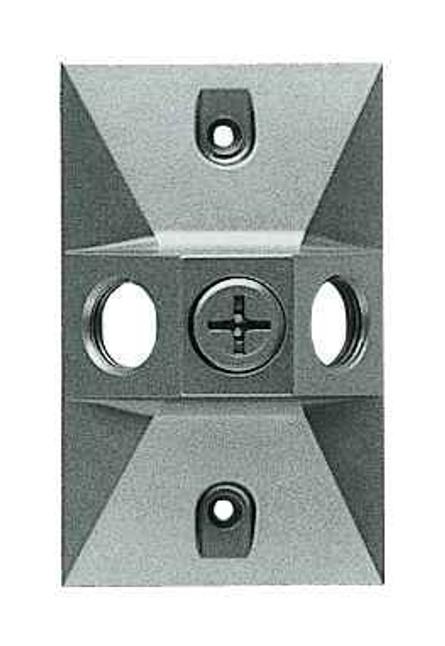 RAB R14-3 OUTDOOR ACCESSORY WEATHERPROOF COVER RECTANGULAR 3 HOLE SILVER GRAY