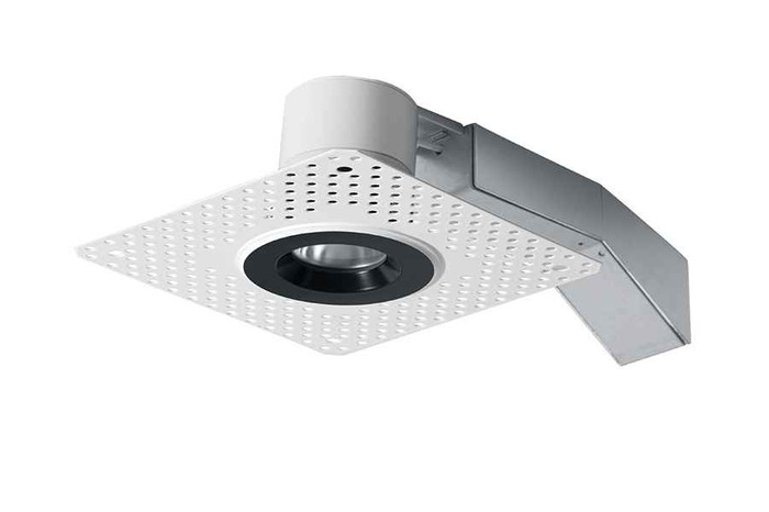 RAB RDLED2R8-20YY-TLB RECESSED DOWNLIGHTS 536 LUMENS RDLED2R8 2 INCH ROUND 8W 20 DEGREE BEAM SPREAD 80CRI 2700K TRIMLESS BLACK TRIM RING