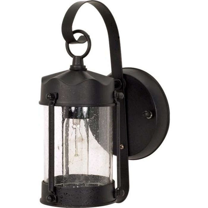 NUVO Lighting NUV-60-3462 1 Light - 10-5/8 in. - Wall Lantern - Piper Lantern with Clear Seed Glass - Color retail packaging