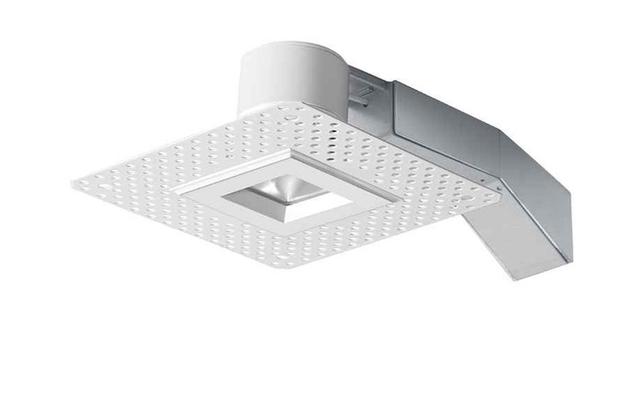 RAB RDLED2S8-30N-TLW RECESSED DOWNLIGHTS 742 LUMENS RDLED2S8 2 INCH SQUARE 8W 30 DEGREE BEAM SPREAD 80CRI 4000K TRIMLESS WHITE TRIM RING