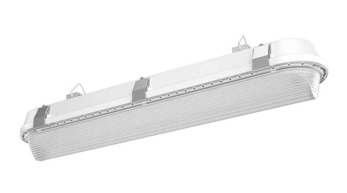 RAB SHARK2-18YNW/D10 WASHDOWN 2206 LUMENS SHARK 2 FEET 18W 3500K 0-10V DIMMING 120V-277V