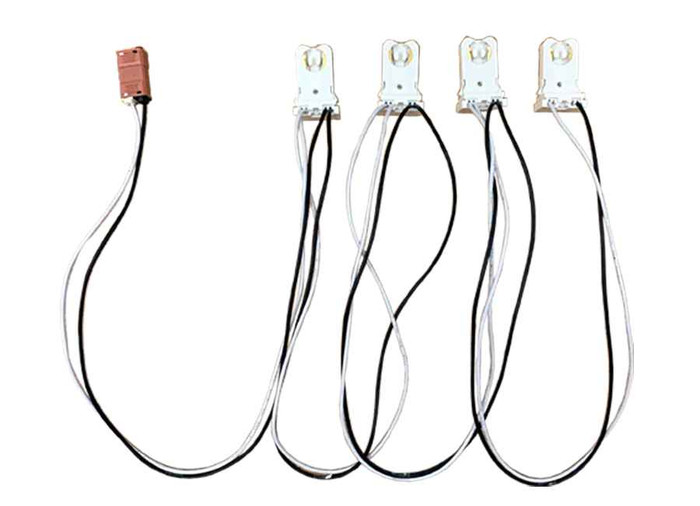 RAB SOCKET-T8-T-4-KITS LINEAR TUBES 1 SWITCH 4 TALL SOCKET 8PCS WIRE