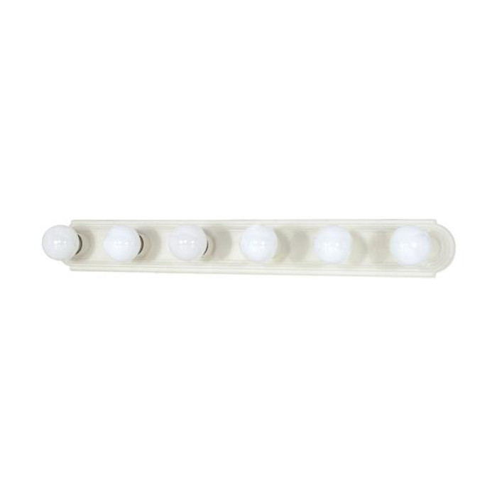 NUVO Lighting NUV-60-314 6 Light - 36 in. - Vanity - Racetrack Style NUVO Lighting NUV-60-314 6 Light - 36 in. - Vanity - Racetrack Style