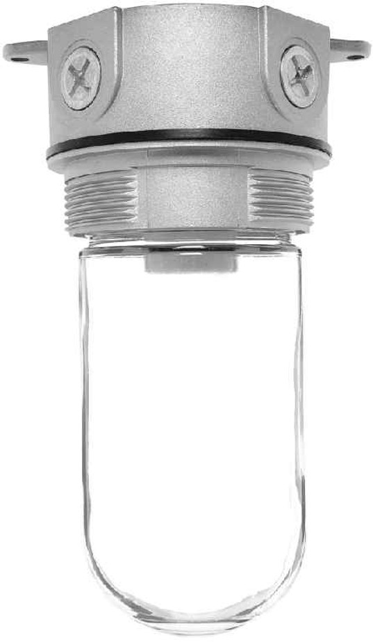 RAB VX100-3/4 VAPORPROOF 100 CEILING 4 INCHES BOX 3/4 INCH WITH GLASS GLOBE