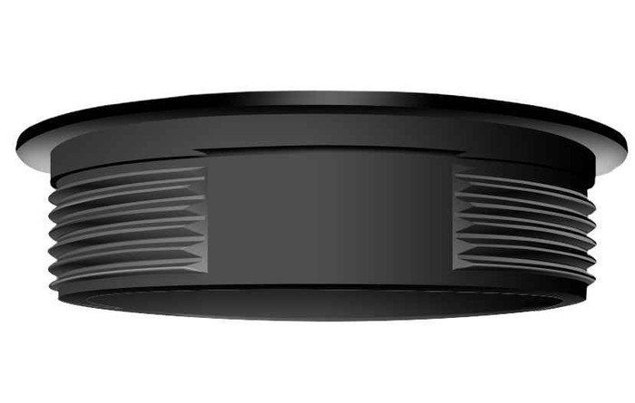 RAB VC1B VAPORPROOF 100 CEILING BLACK LESS GLOBE