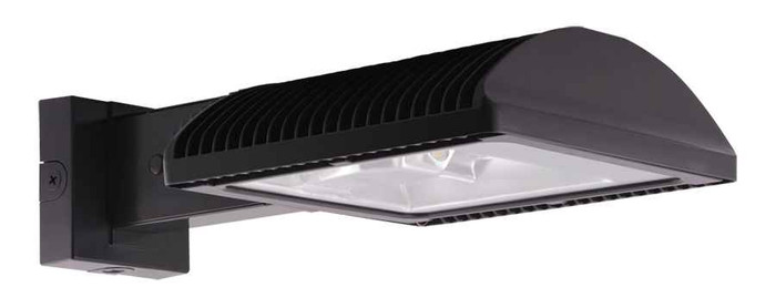 RAB WPLED2T50NRG/D10/WS2 WALLPACKS 6824 LUMENS WPLED 50W TYPE II 4K 0-10V DIMMING LED 120V-277V 20' LENS WATTSTOPPER SENSOR ROADWAY GRAY