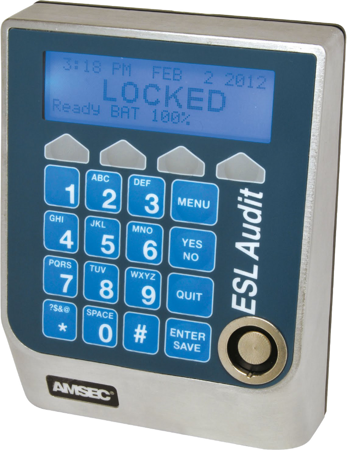 American Security ESL Audit II Swing Bolt Lock w/ 13" Cable with LCD Display