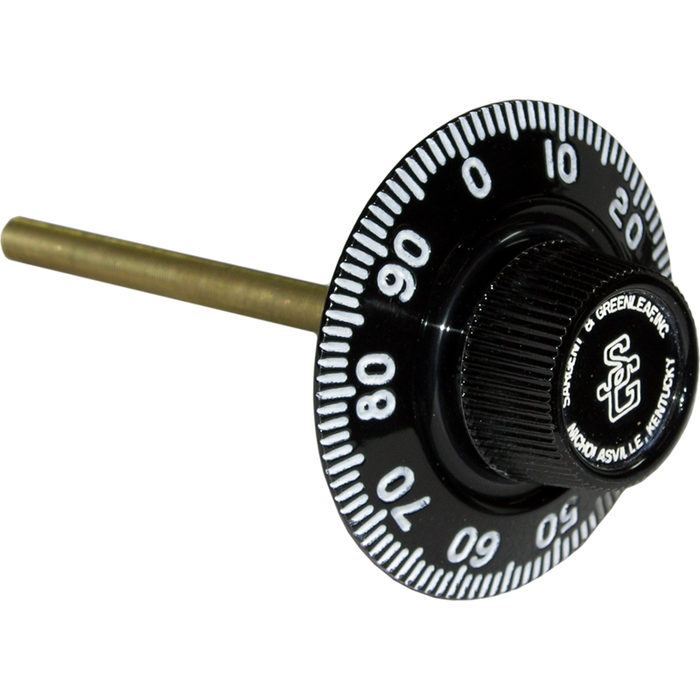 Sargent & Greenleaf Black Dial 3.75in Diameter